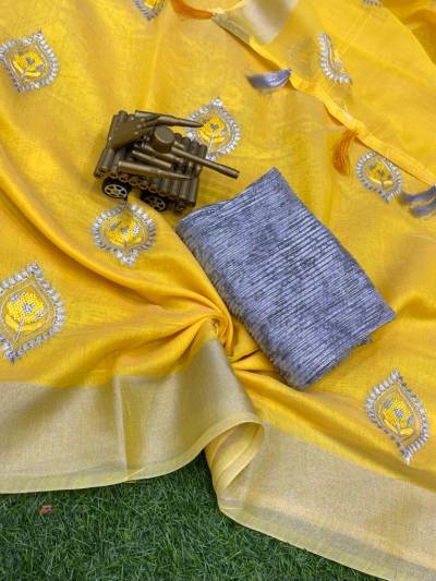 Sunhari By At Fancy Embroidered Saree Collection